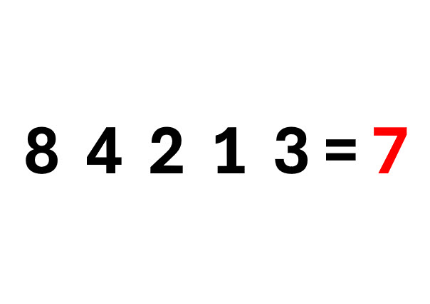 Choose the correct math symbols